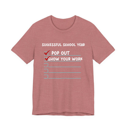 Pop Out Unisex Jersey Short Sleeve Tee