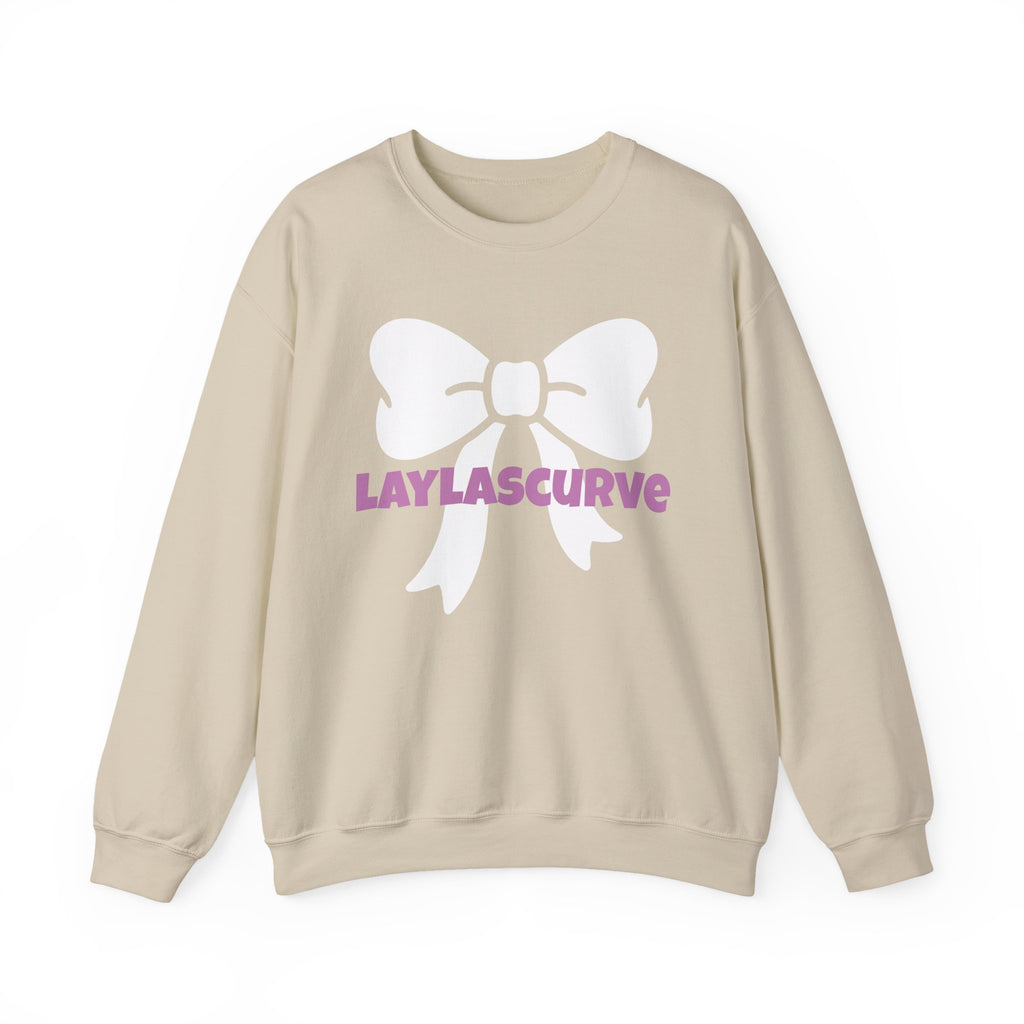 LAYLASCURVE Inspirational Love Bow Sweatshirt