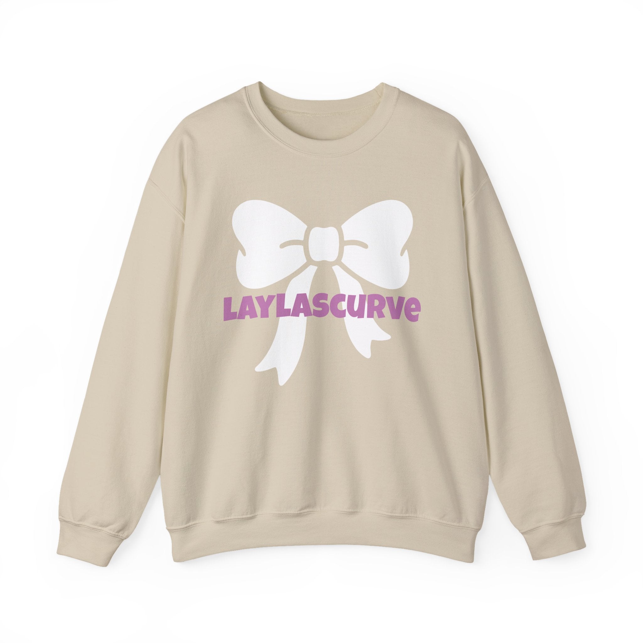 LAYLASCURVE Inspirational Love Bow Sweatshirt