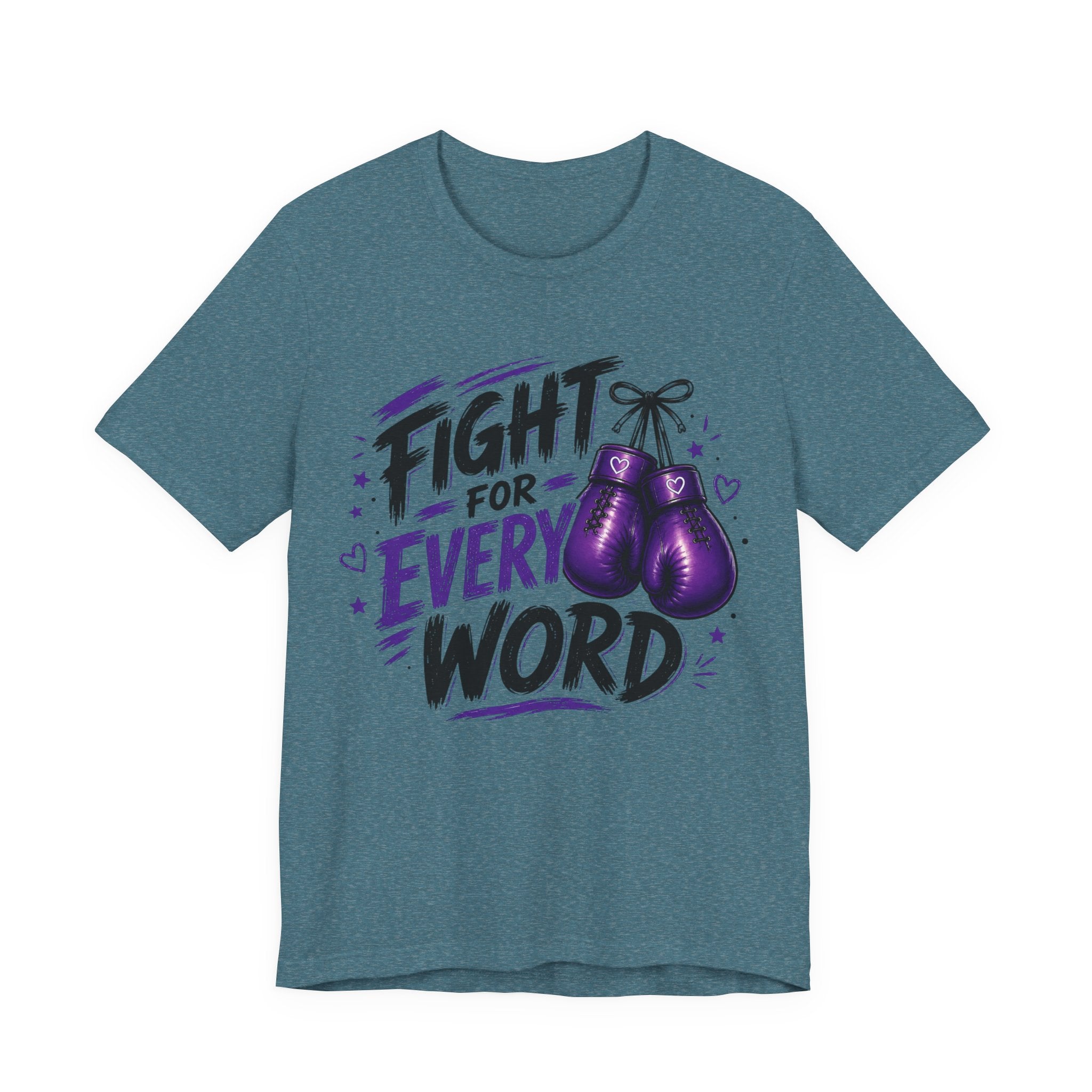 Fight For Every Word T-Shirt — Inspirational Boxing Graphic Tee