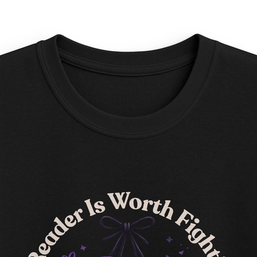 Every Reader is Worth Fighting For Kids Softstyle Tee
