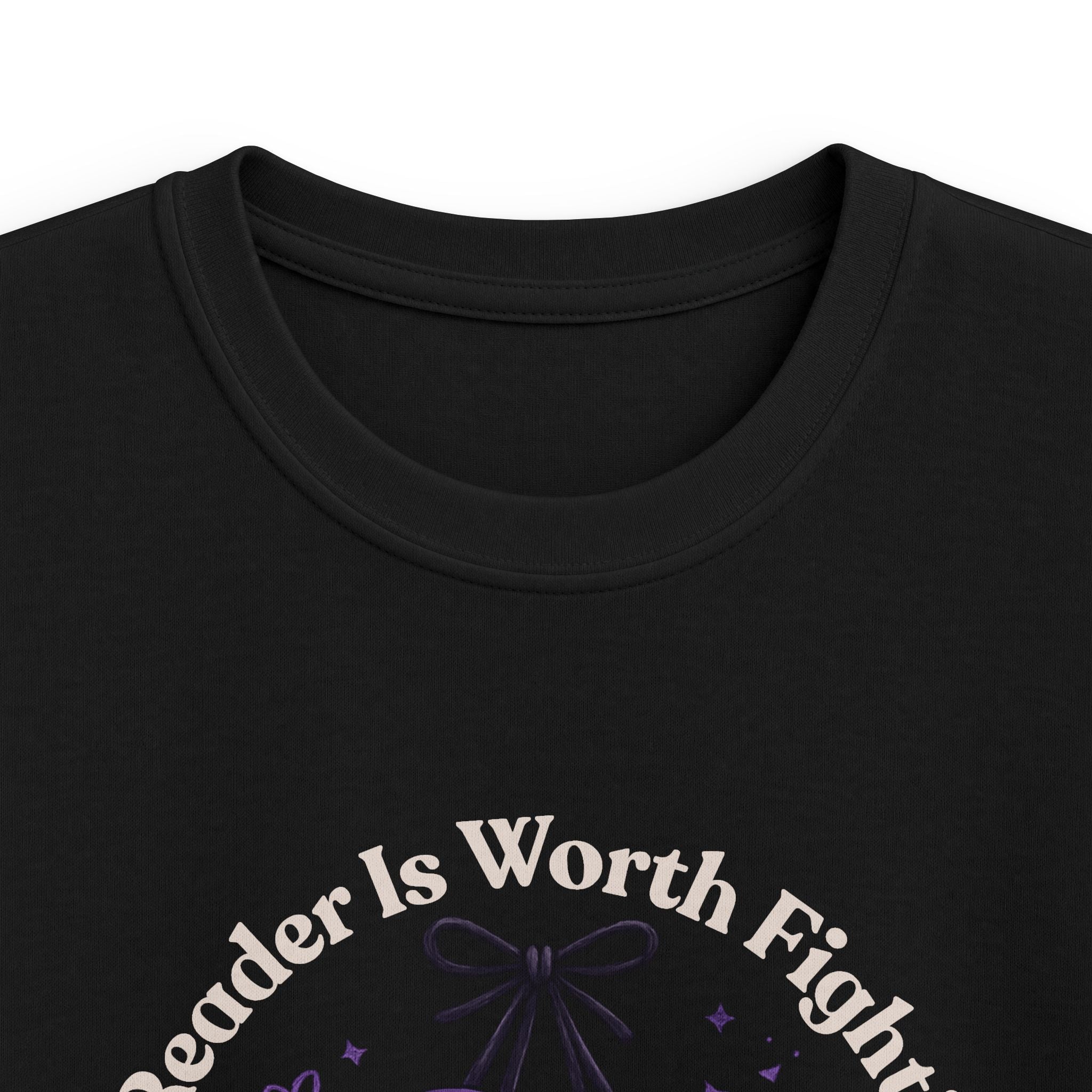Every Reader is Worth Fighting For Kids Softstyle Tee