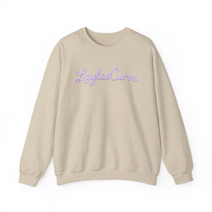 Crochet-Look 'Love' Crewneck Sweatshirt
