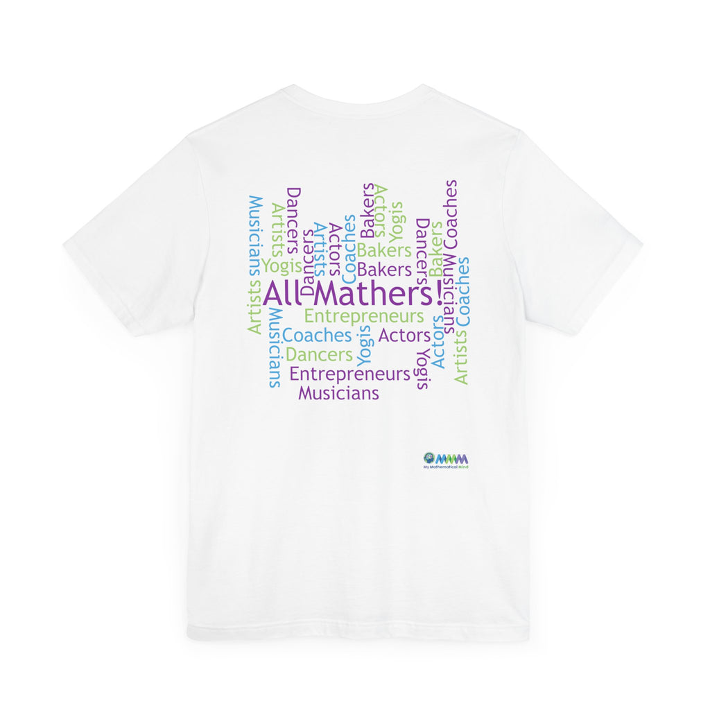 White Unisex Jersey Tee - "Where's the Math in That?"