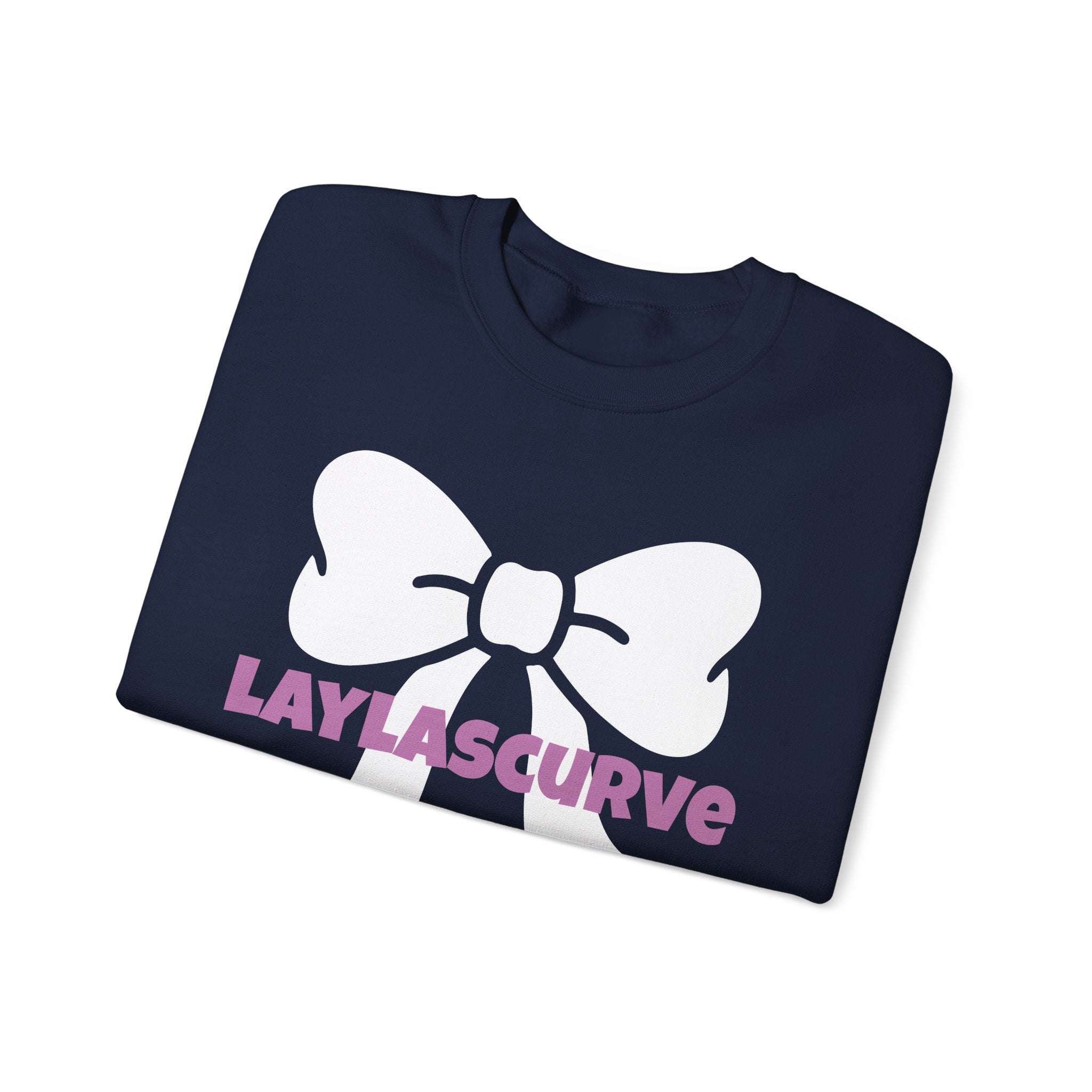 LAYLASCURVE Inspirational Love Bow Sweatshirt