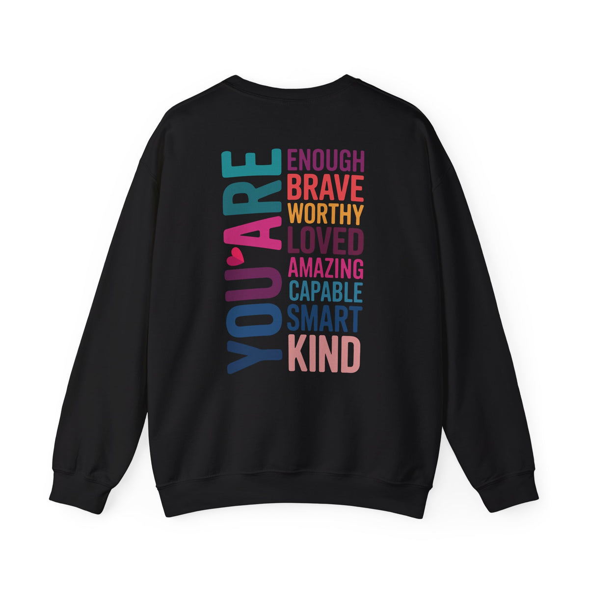LAYLASCURVE Inspirational Love Bow Sweatshirt
