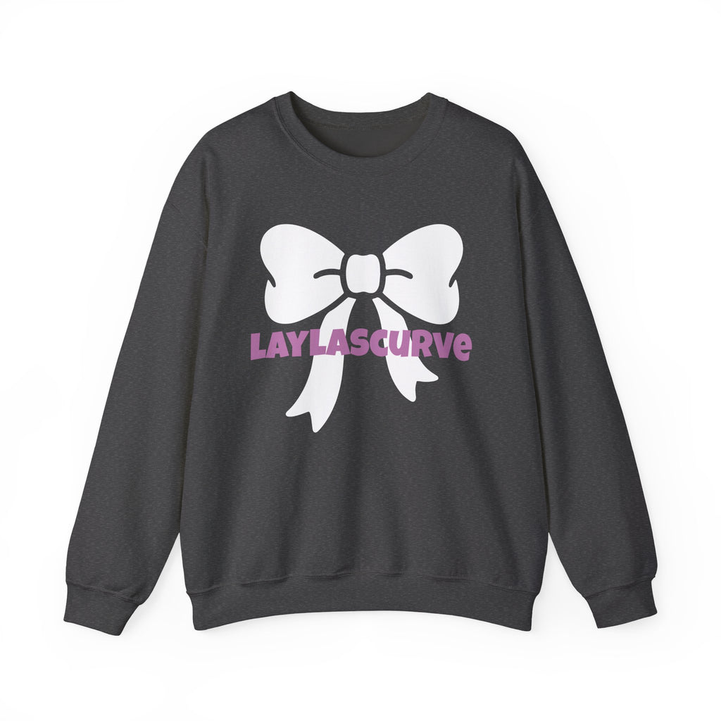 LAYLASCURVE Inspirational Love Bow Sweatshirt