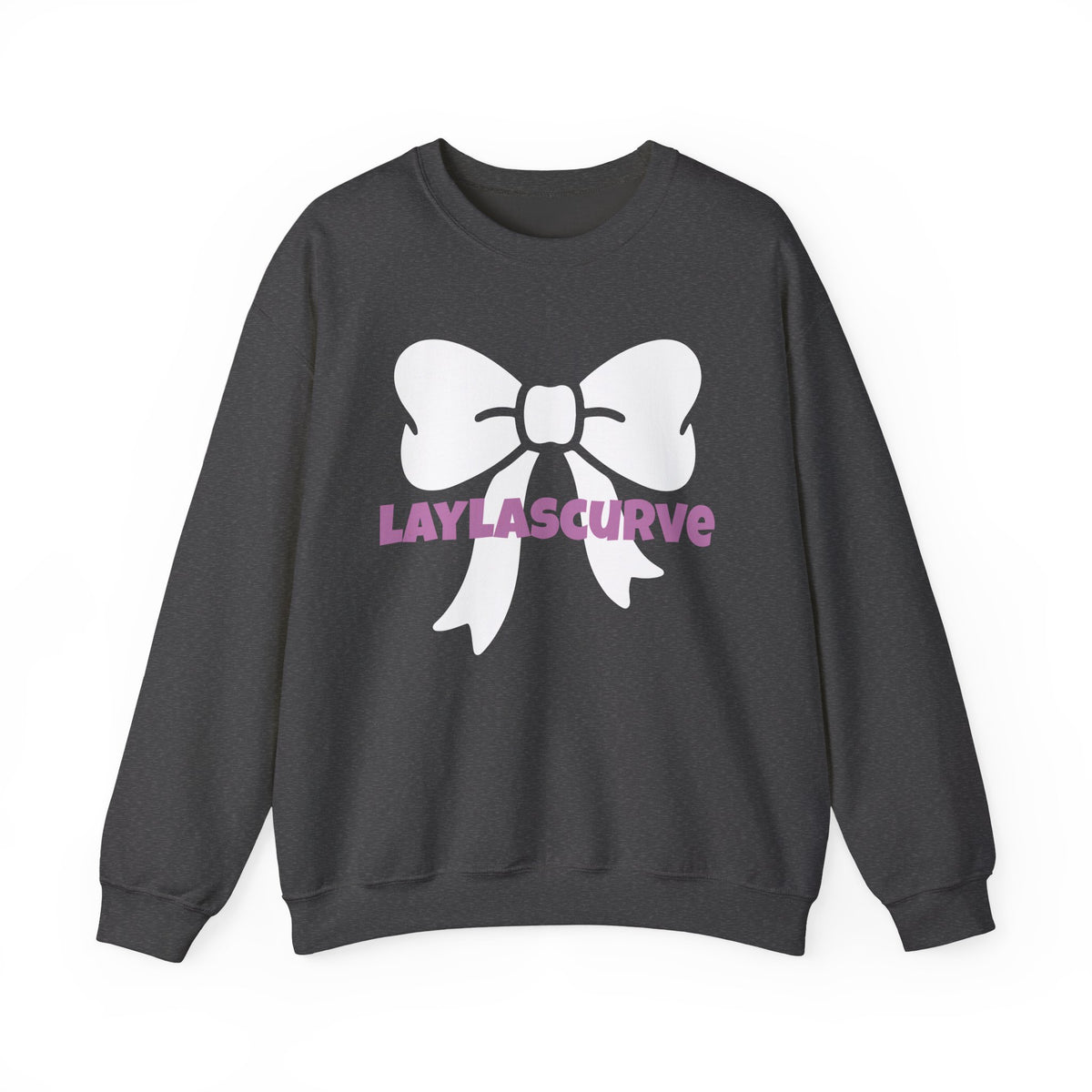 LAYLASCURVE Inspirational Love Bow Sweatshirt