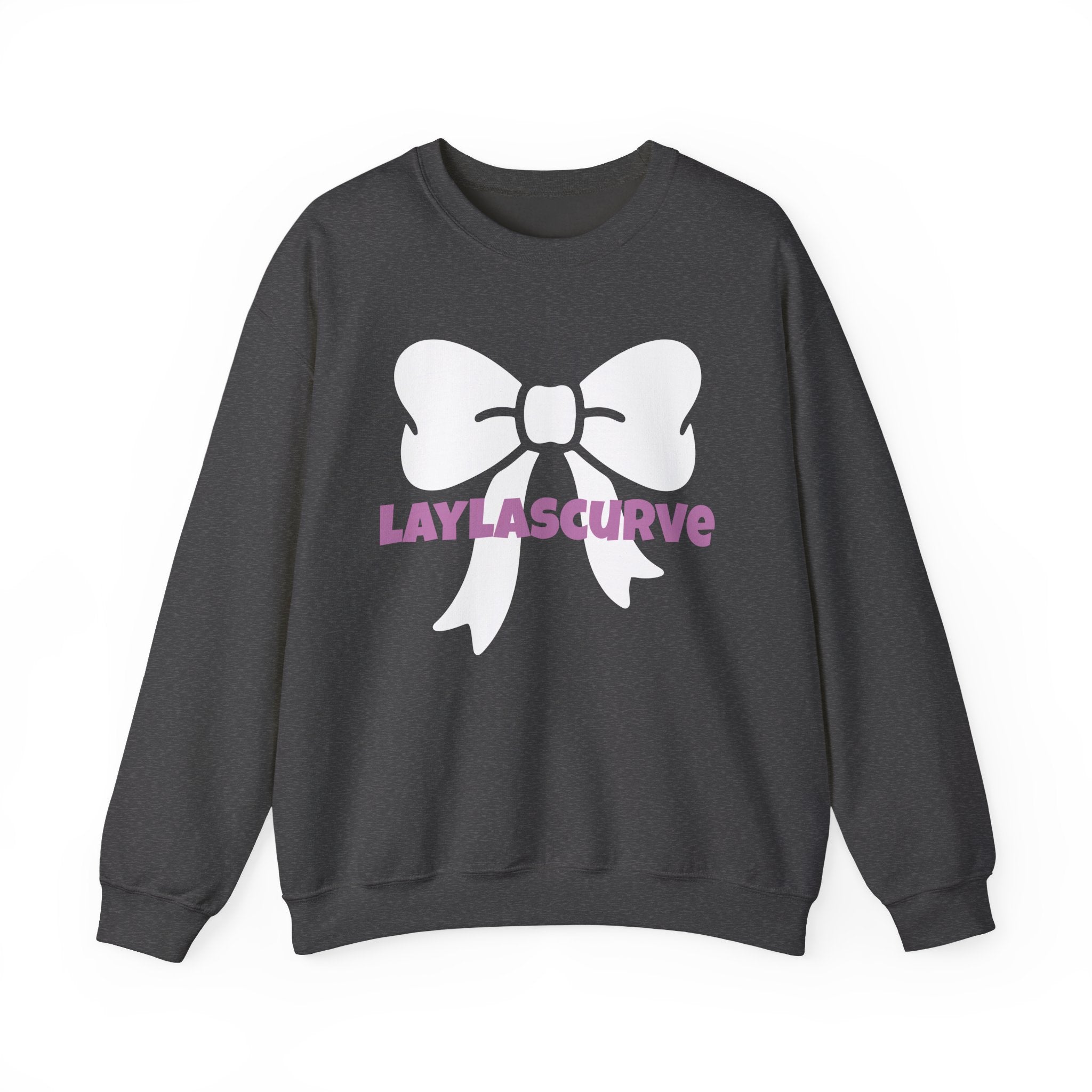 LAYLASCURVE Inspirational Love Bow Sweatshirt
