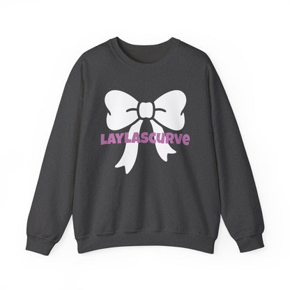 LAYLASCURVE Inspirational Love Bow Sweatshirt