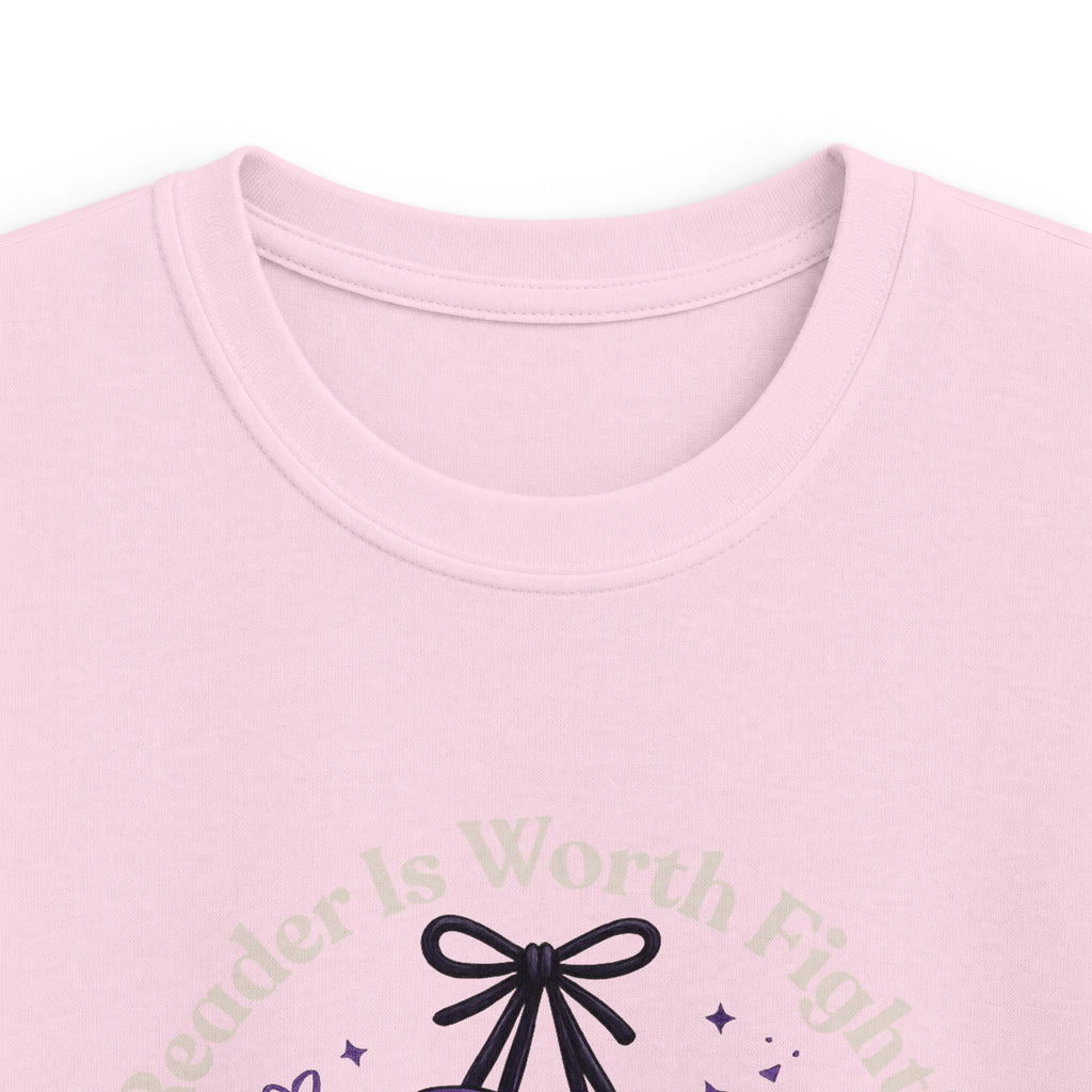 Every Reader is Worth Fighting For Kids Softstyle Tee