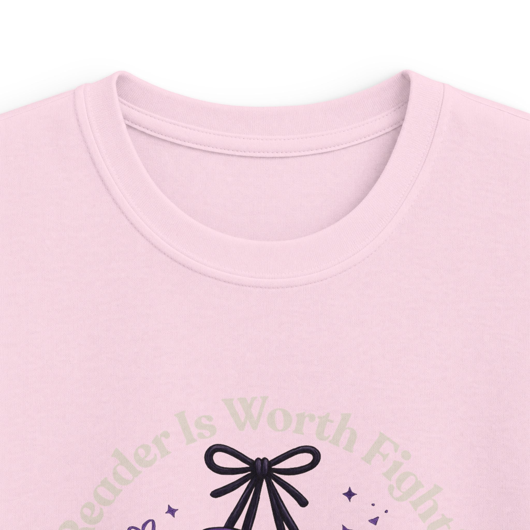 Every Reader is Worth Fighting For Kids Softstyle Tee