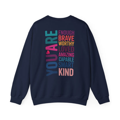 LAYLASCURVE Inspirational Love Bow Sweatshirt