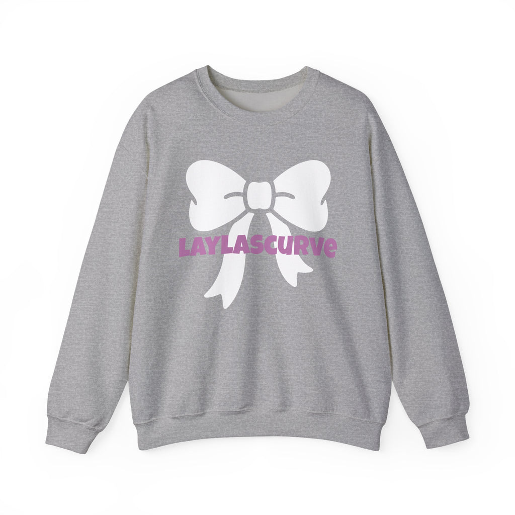 LAYLASCURVE Inspirational Love Bow Sweatshirt