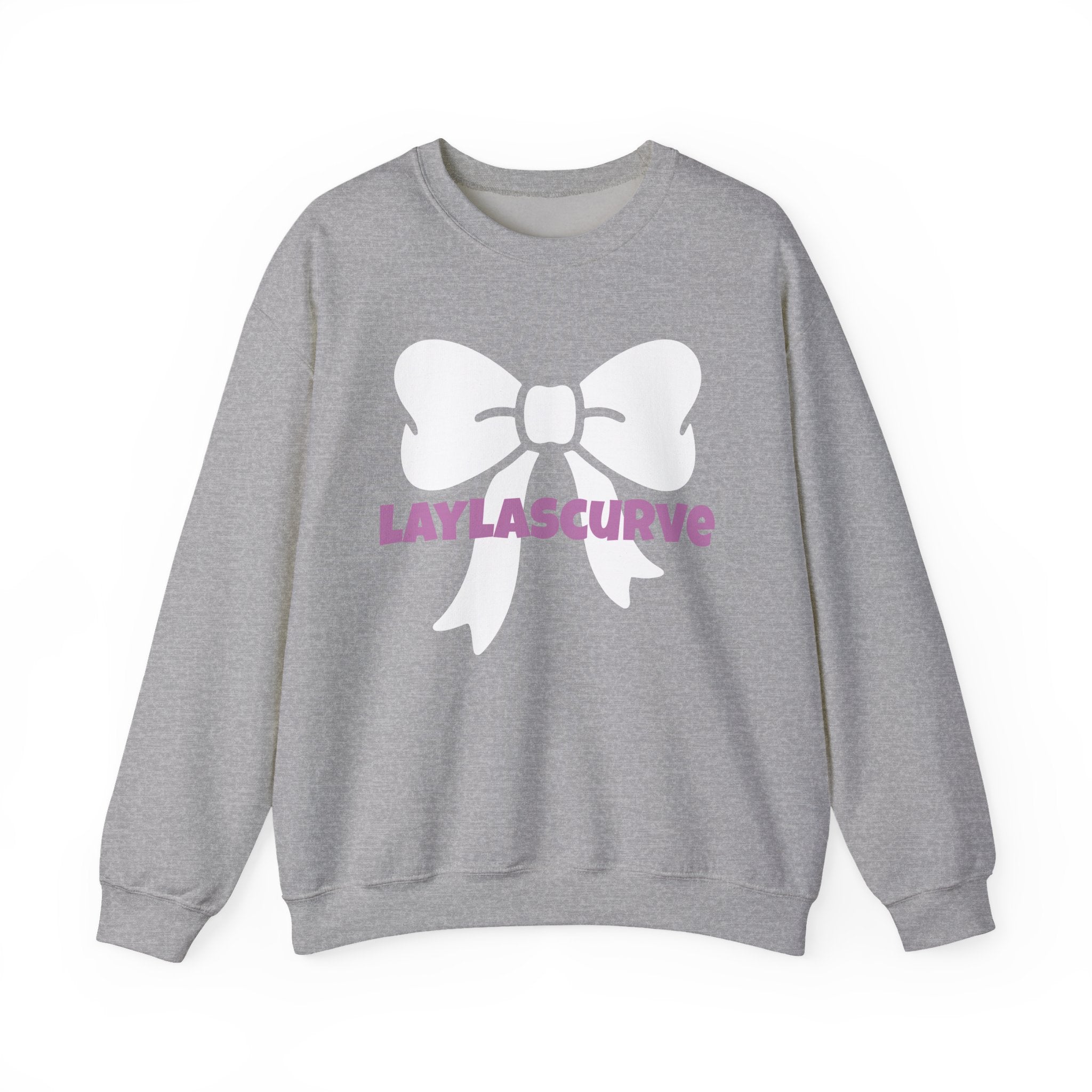 LAYLASCURVE Inspirational Love Bow Sweatshirt