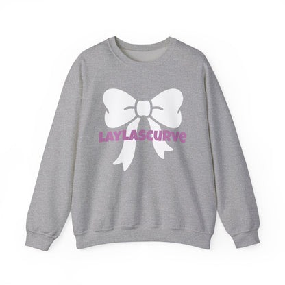 LAYLASCURVE Inspirational Love Bow Sweatshirt