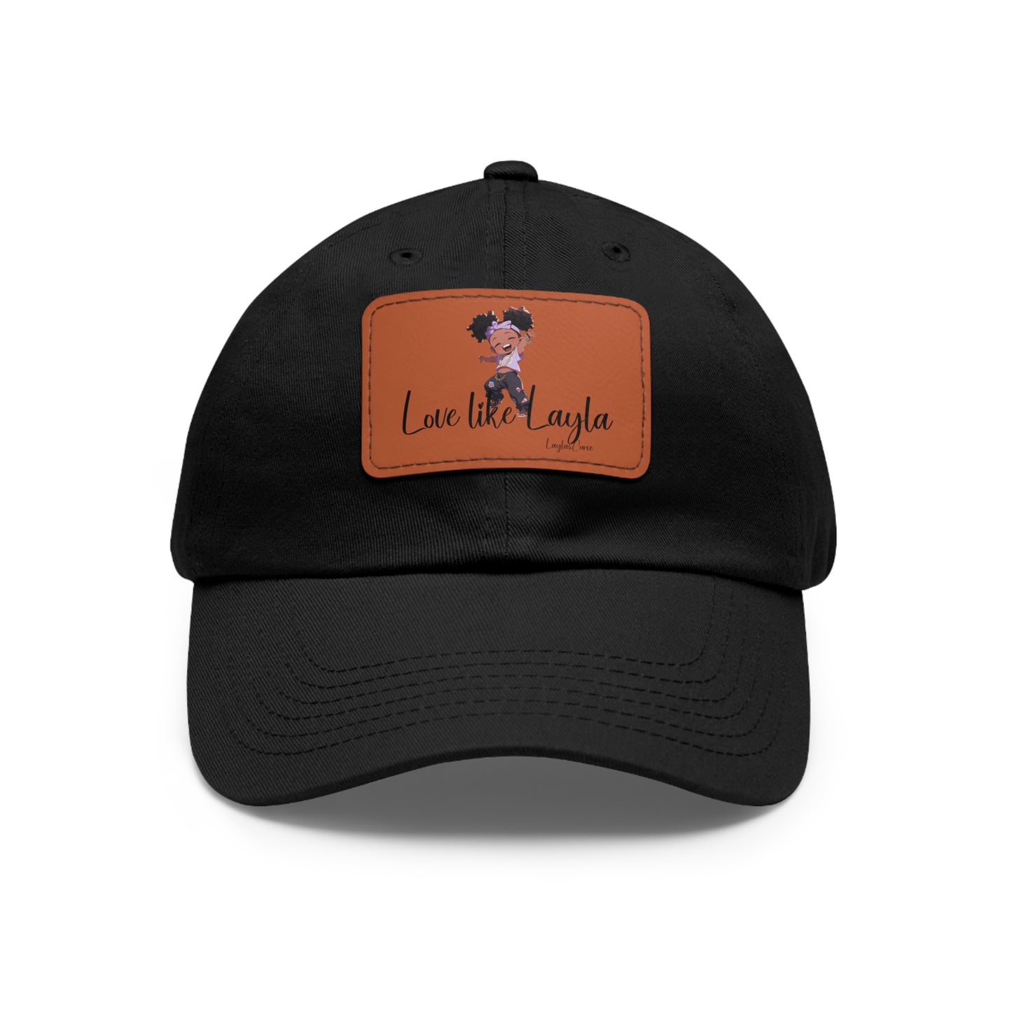 Dad Hat Love Like Layla with Leather Patch