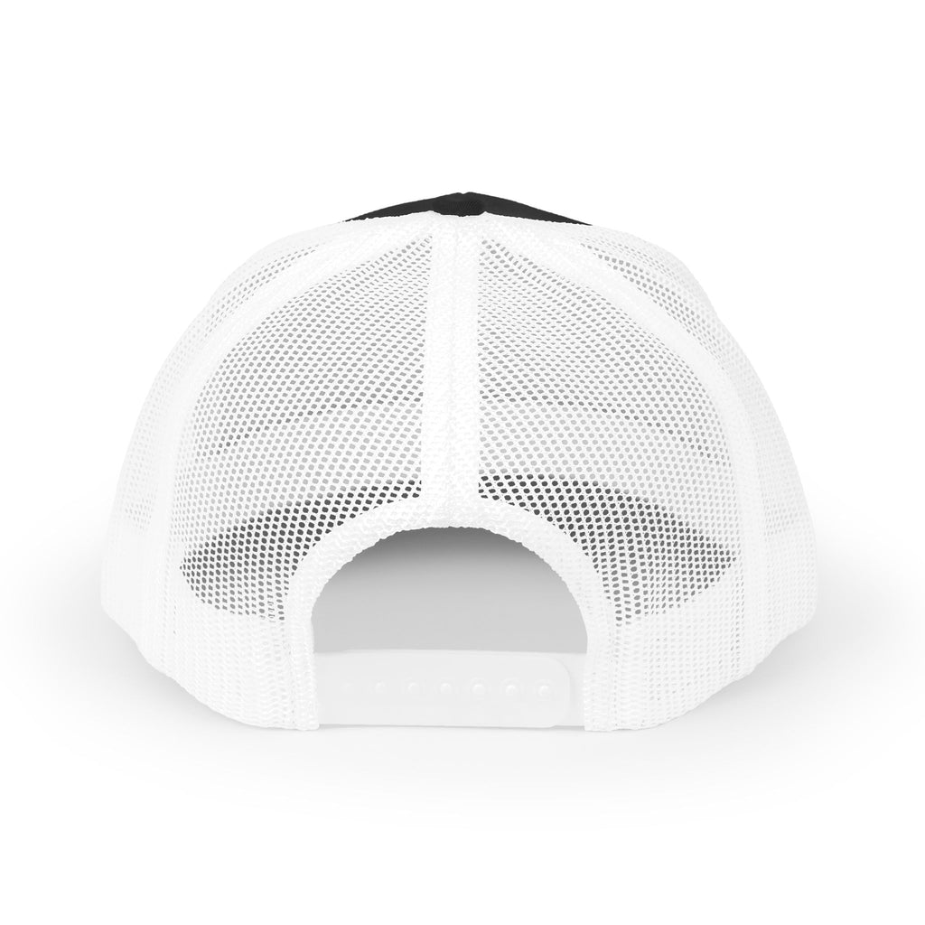 Assume Competence Retro Trucker Hat — Rainbow Empowerment Mesh Cap