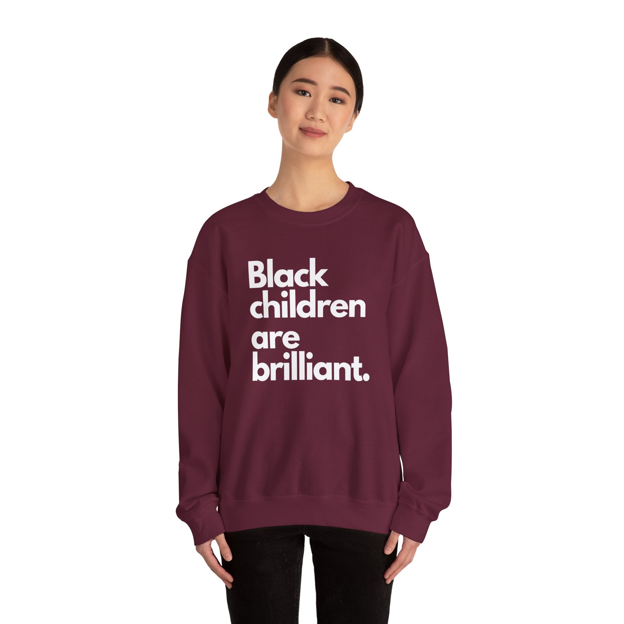 Black Children Are Brilliant Crewneck Sweatshirt