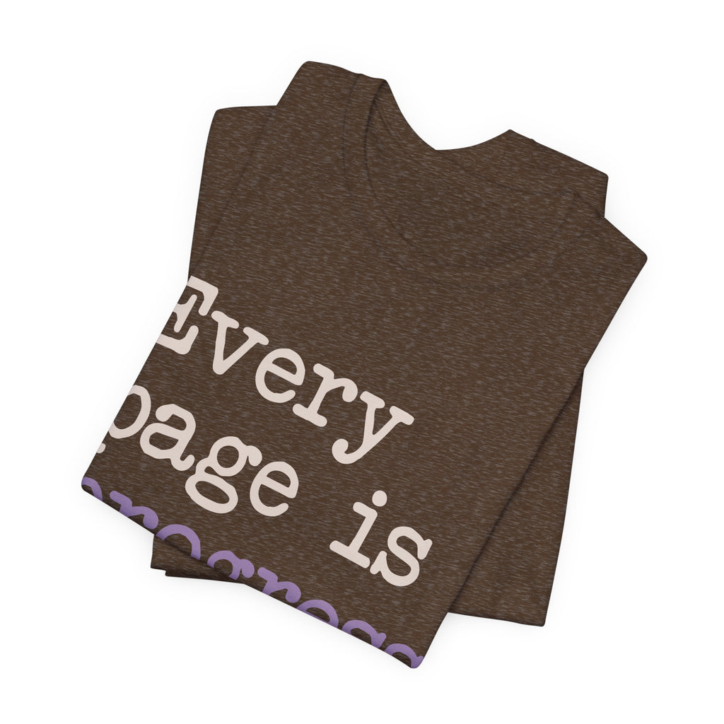 Every Page Is Progress Tee – Inspirational Reading & Recovery Shirt