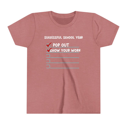Pop Out Youth Short Sleeve Tee