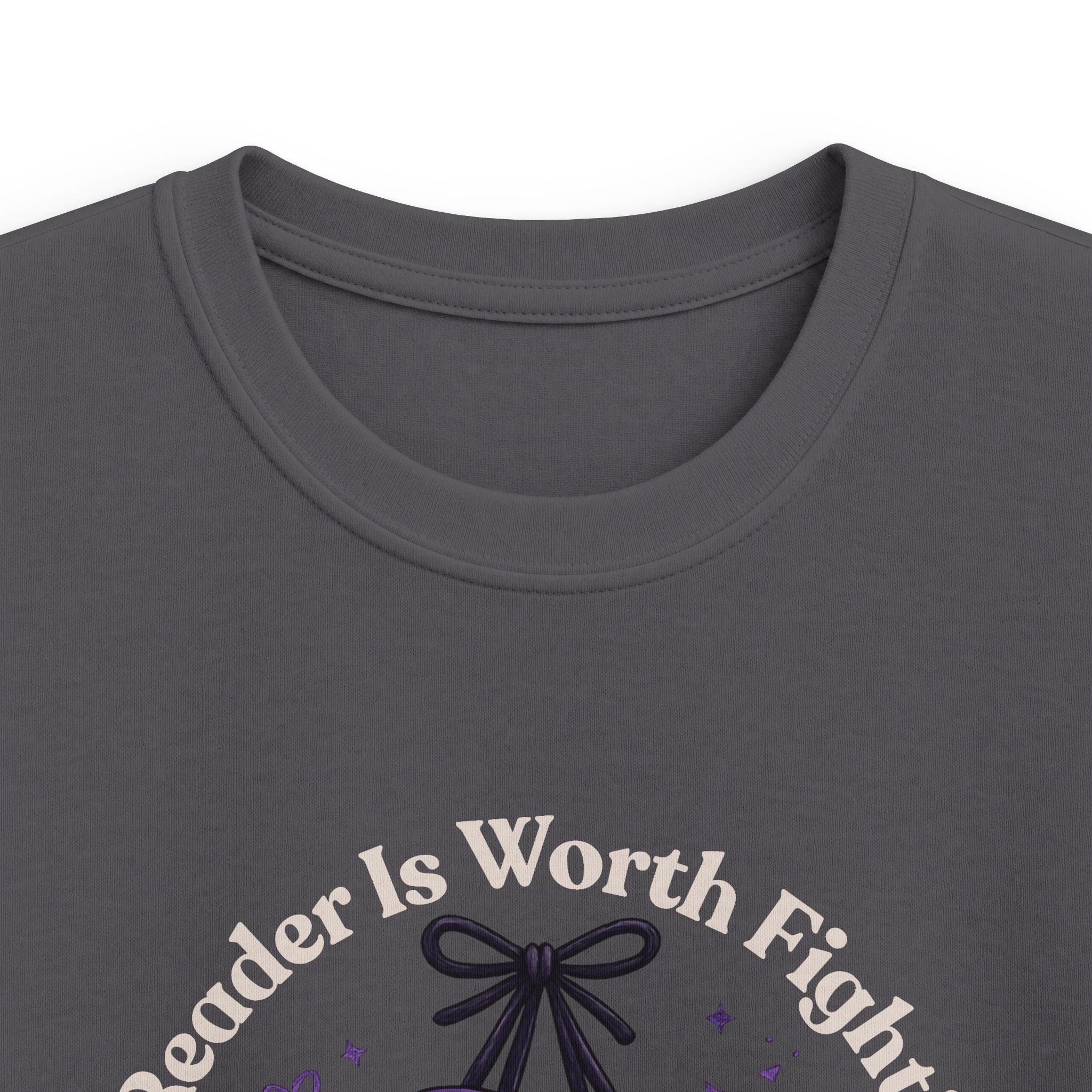 Every Reader is Worth Fighting For Kids Softstyle Tee