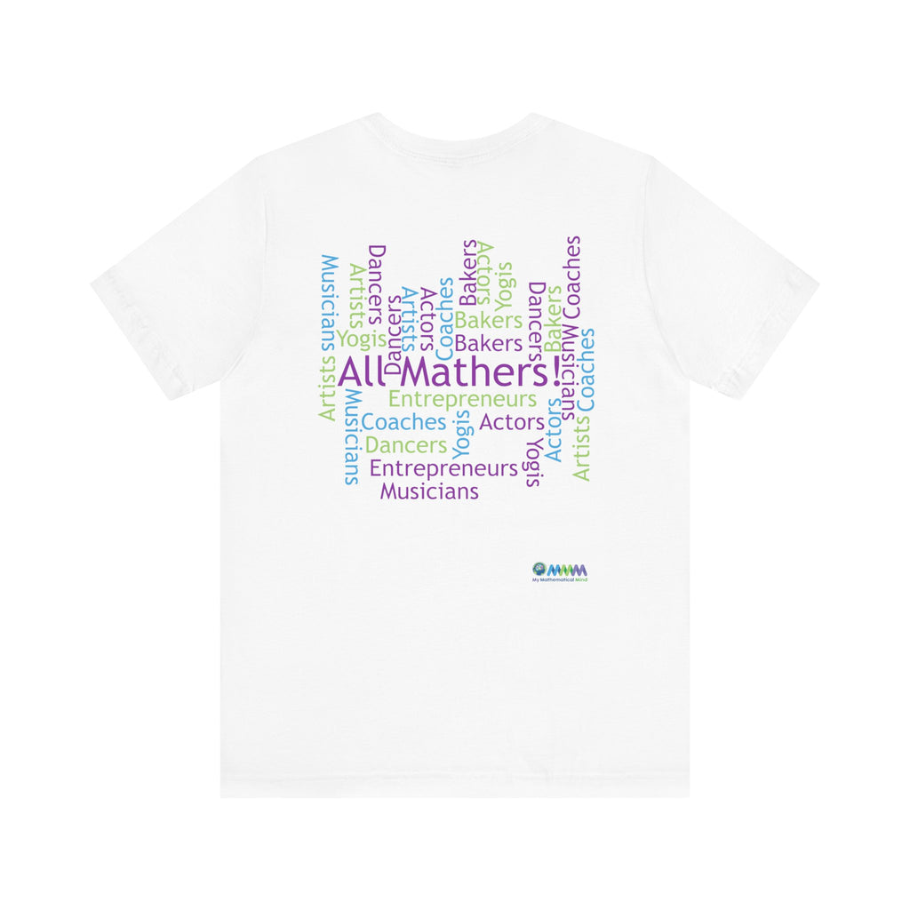 White Unisex Jersey Tee - "Where's the Math in That?"