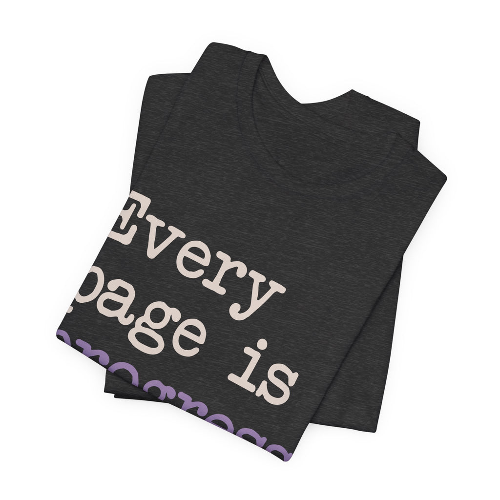 Every Page Is Progress Tee – Inspirational Reading & Recovery Shirt