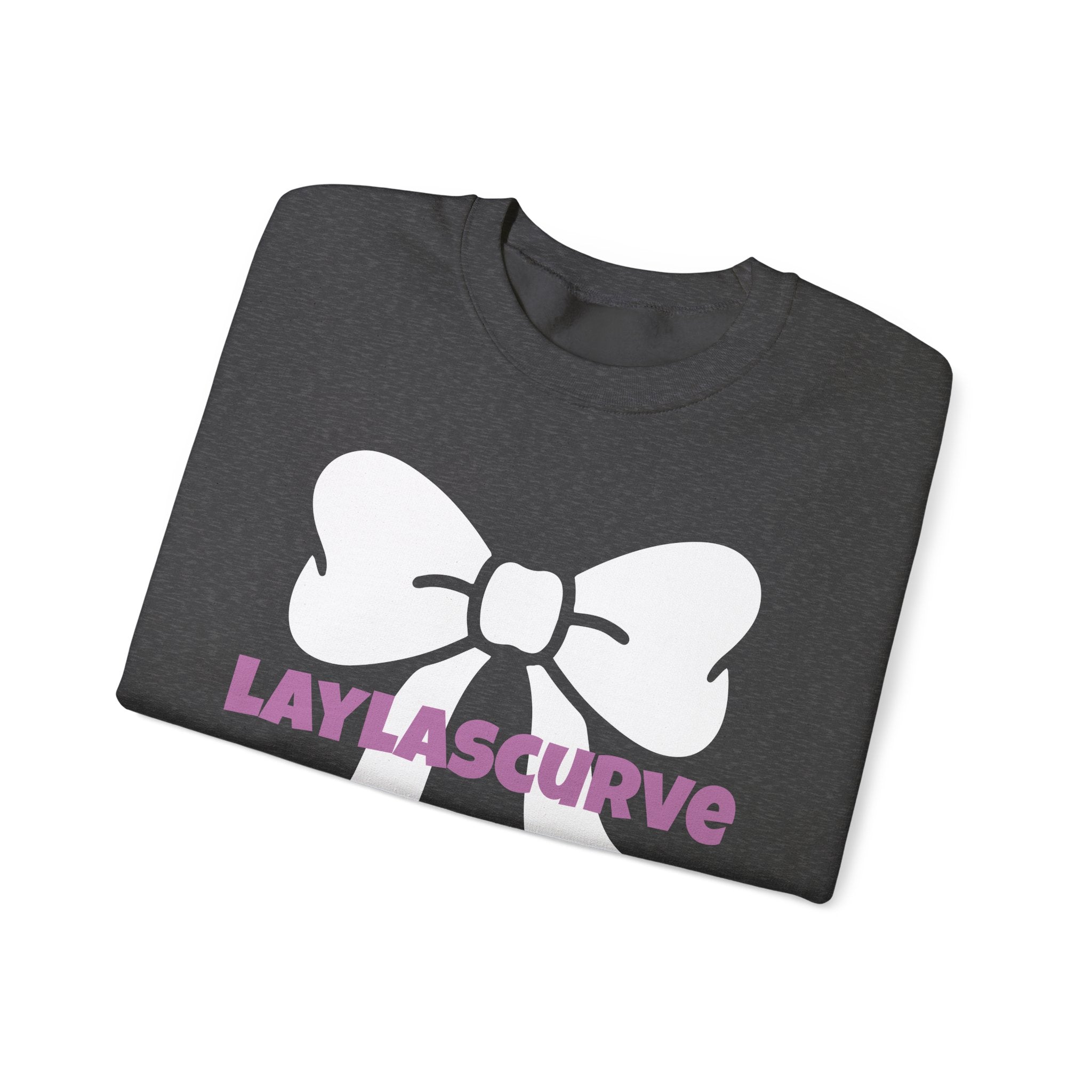 LAYLASCURVE Inspirational Love Bow Sweatshirt