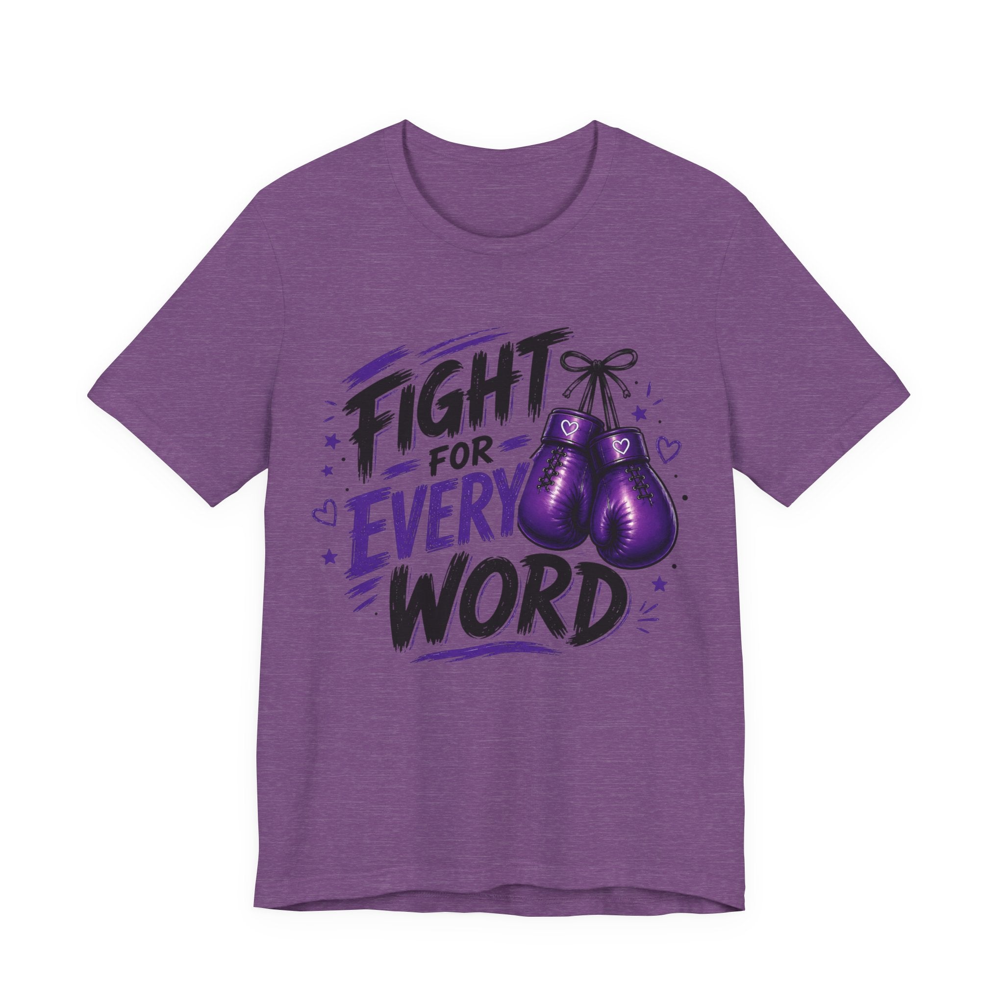 Fight For Every Word T-Shirt — Inspirational Boxing Graphic Tee