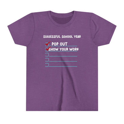 Pop Out Youth Short Sleeve Tee