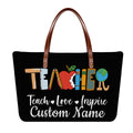 Teacher Art Personalized Teacher Tote Bag, Custom Teacher Tote Bag, Back to School Gift, Tea