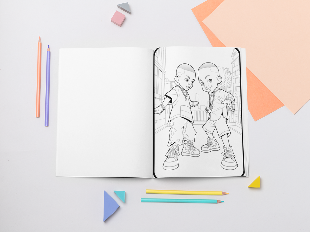 Black Boy Joy Coloring Book and Journal