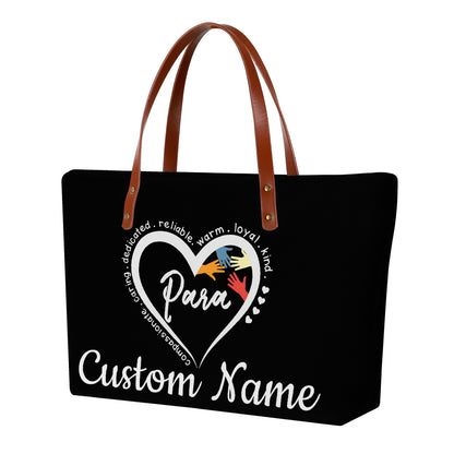 Para Teacher Art Personalized Teacher Tote Bag, Custom Teacher Tote Bag, Back to School Gift