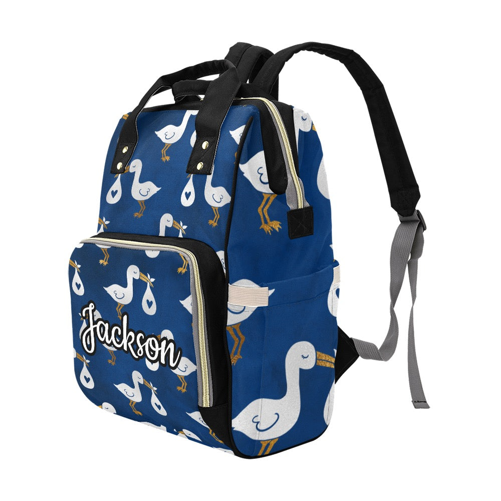Stork Custom Multi-Function Diaper Bag Backpack