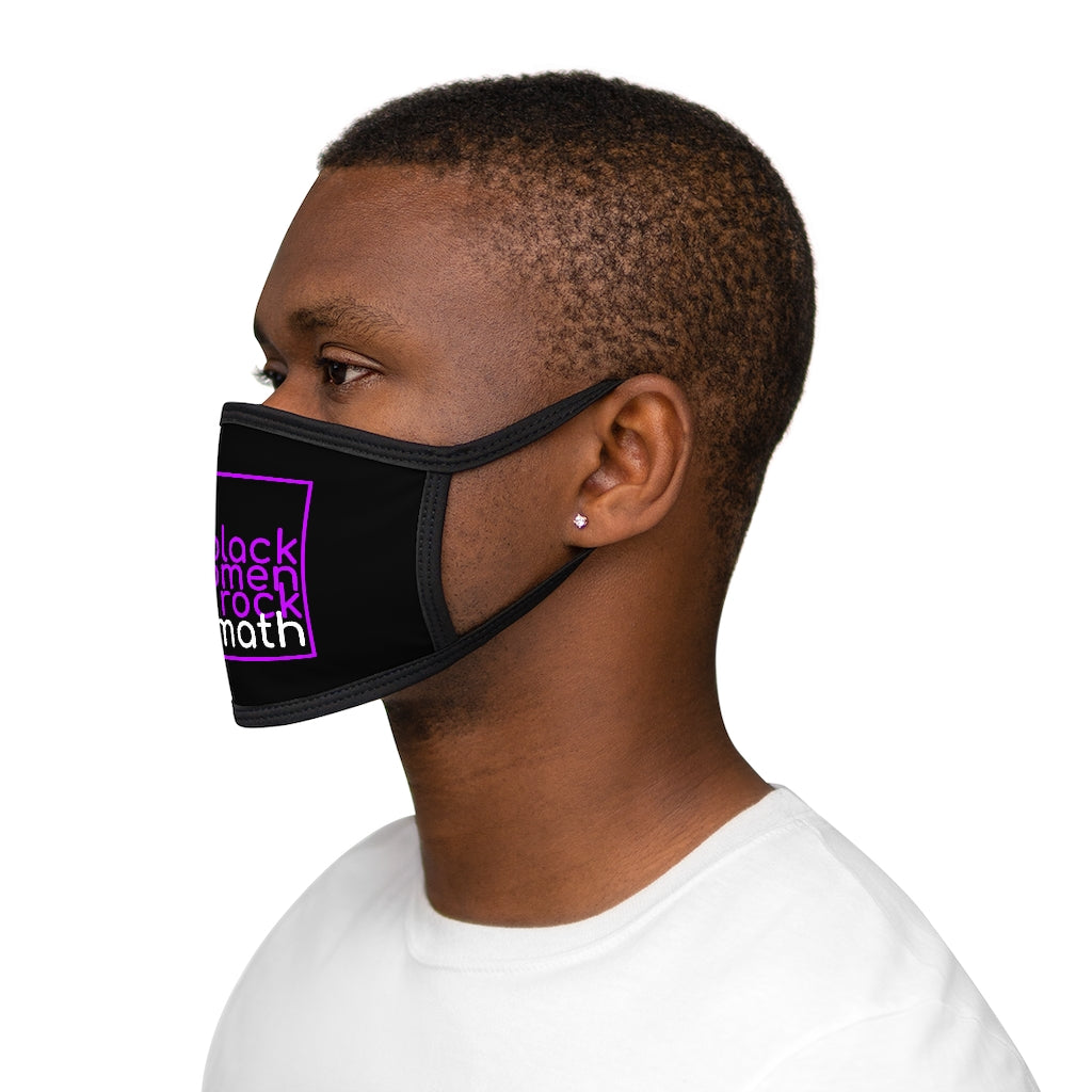 #blackwomenrockmath Mixed-Fabric Face Mask