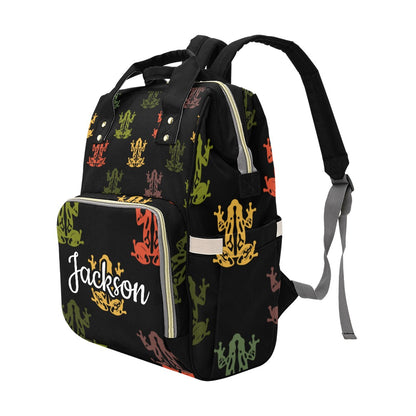 Frog Custom Multi-Function Diaper Bag Backpack