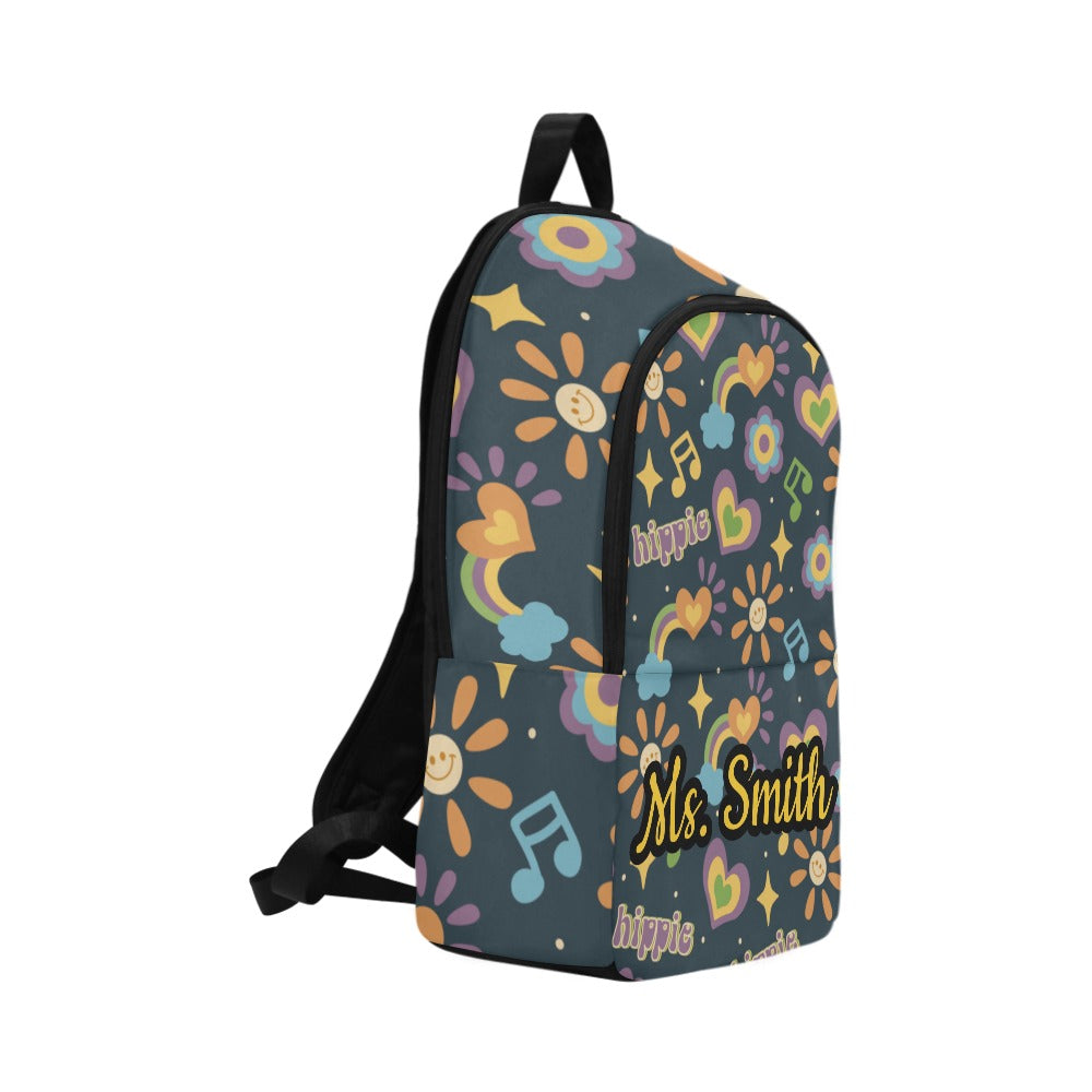 Hippie Custom Teacher Backpack