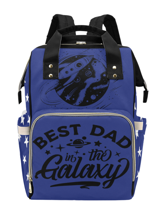 Best Dad in the Galaxy Custom Multi-Function Diaper Backpack