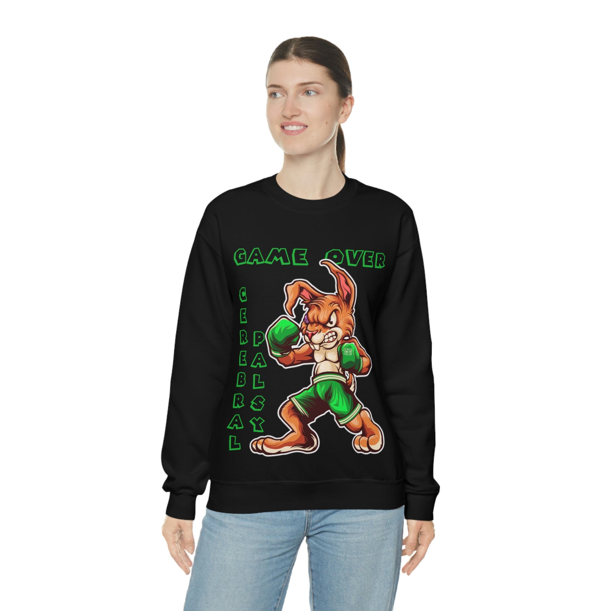 Game Over Cerebral Palsy Unisex Heavy Blend™ Crewneck Sweatshirt