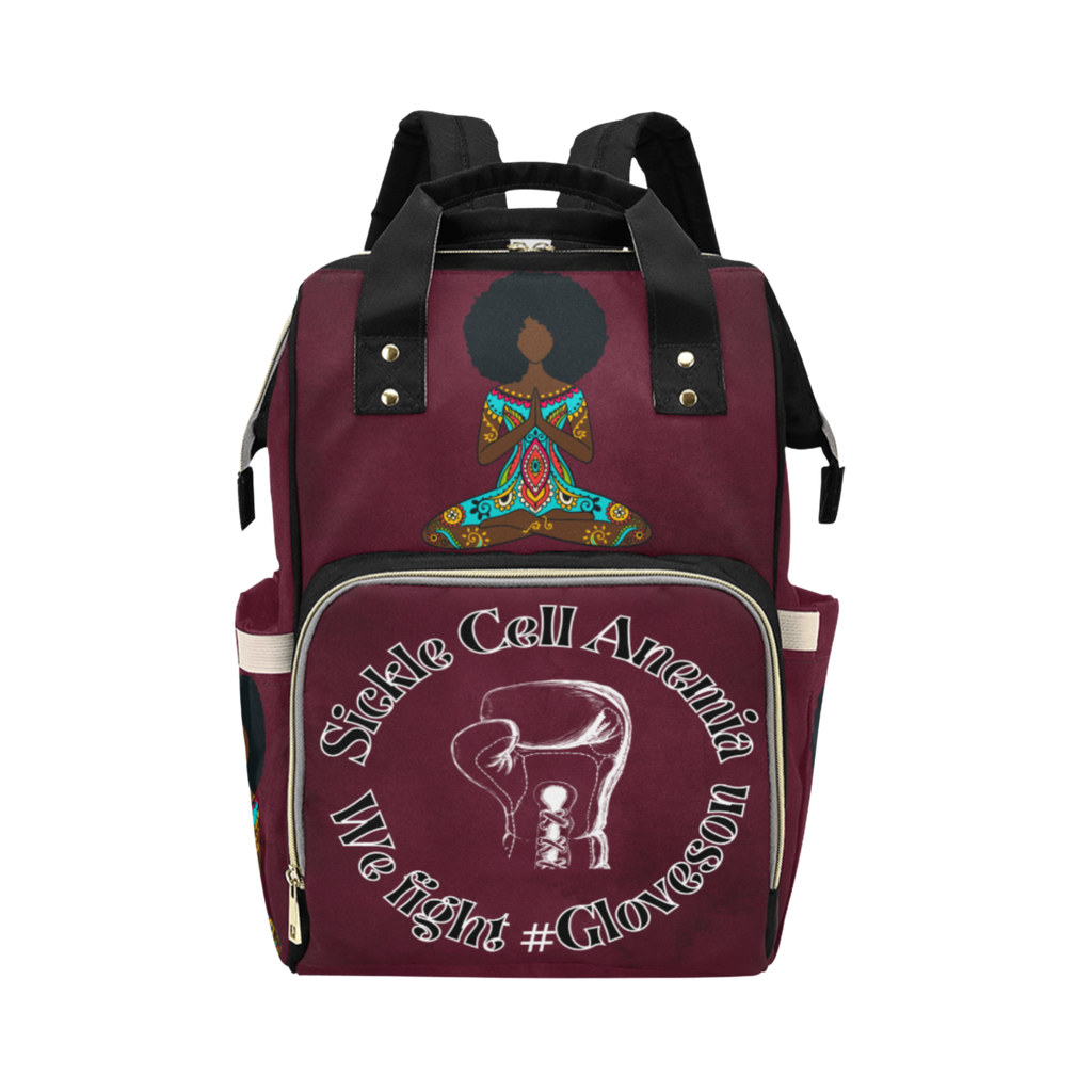 Sickle Cell Custom Multi-Function Diaper Backpack