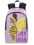 Lavender Bee Custom School Backpack