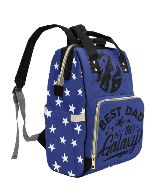 Best Dad in the Galaxy Custom Multi-Function Diaper Backpack
