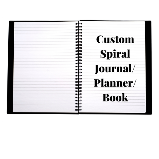 Custom Spiral Bound Journal/Planner/Book