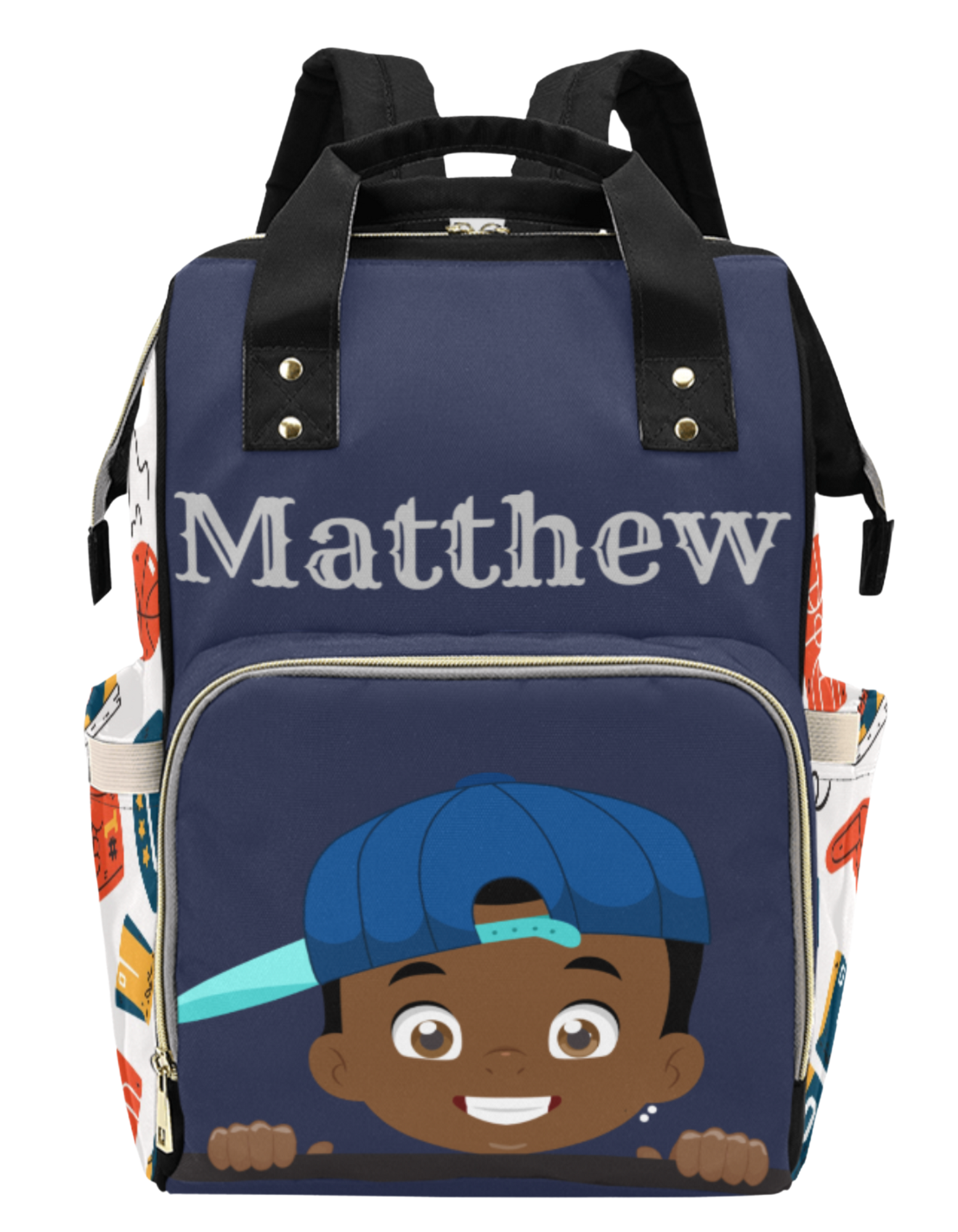 Ball Cap Custom Multi-Function Diaper Backpack