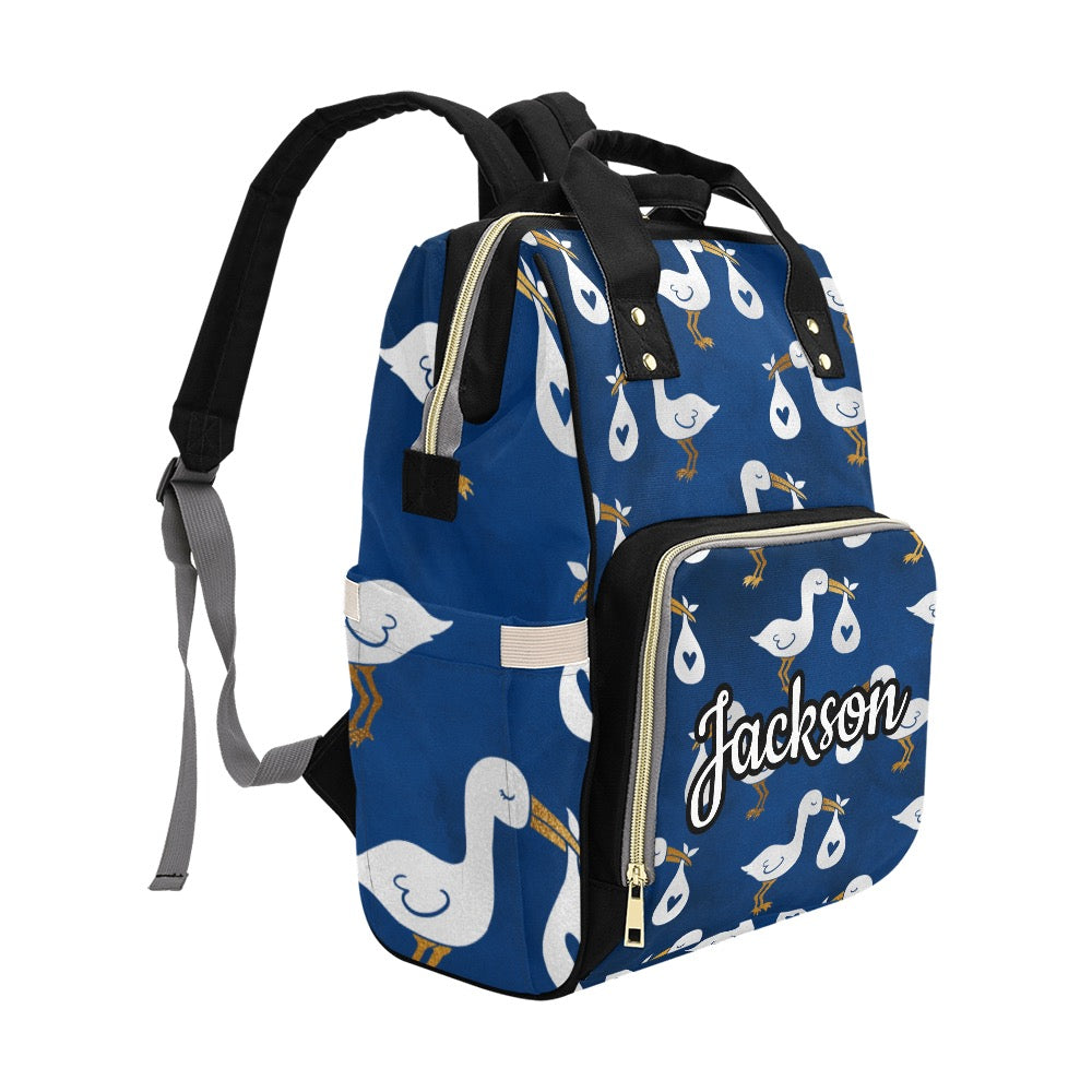 Stork Custom Multi-Function Diaper Bag Backpack