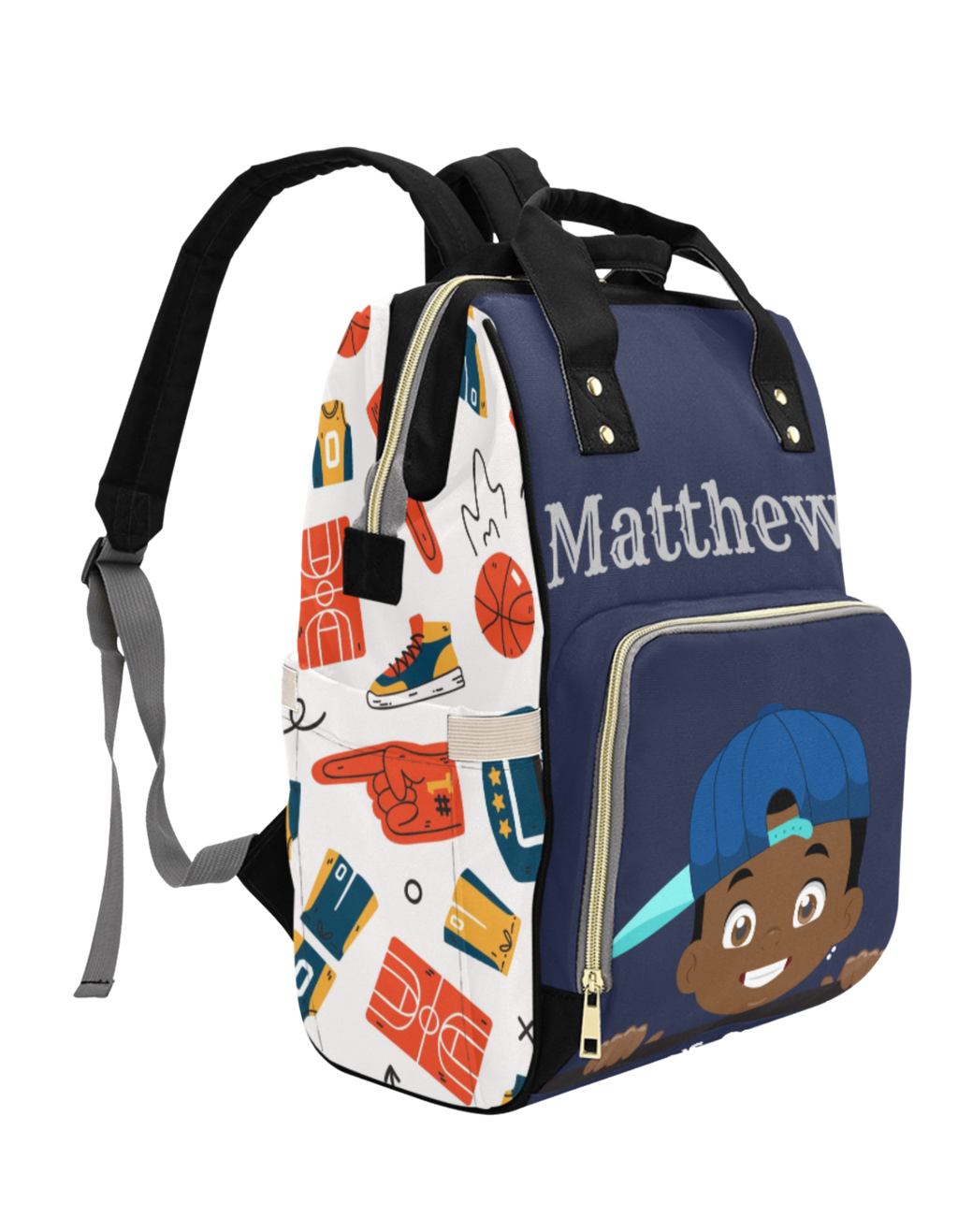 Ball Cap Custom Multi-Function Diaper Backpack