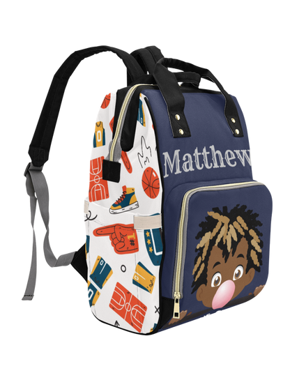 Bubble Gum Custom Multi-Function Diaper Backpack