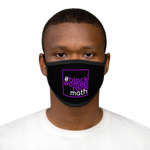 #blackwomenrockmath Mixed-Fabric Face Mask