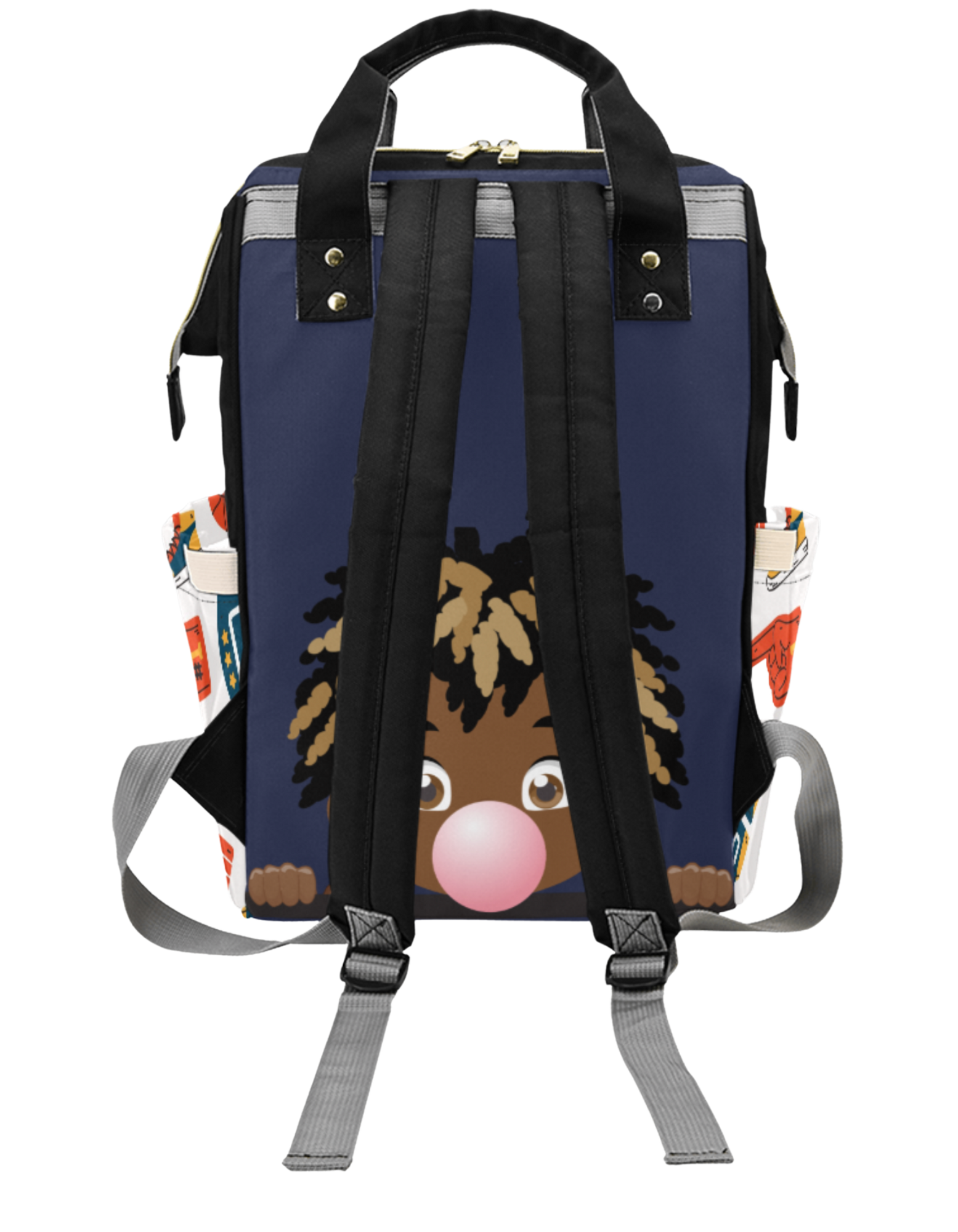 Bubble Gum Custom Multi-Function Diaper Backpack